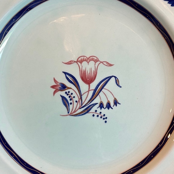 Calyx Ware Adams Member Wedgewood Group Light Blue Dinner Plates - Set of 2 - Picture 2 of 4